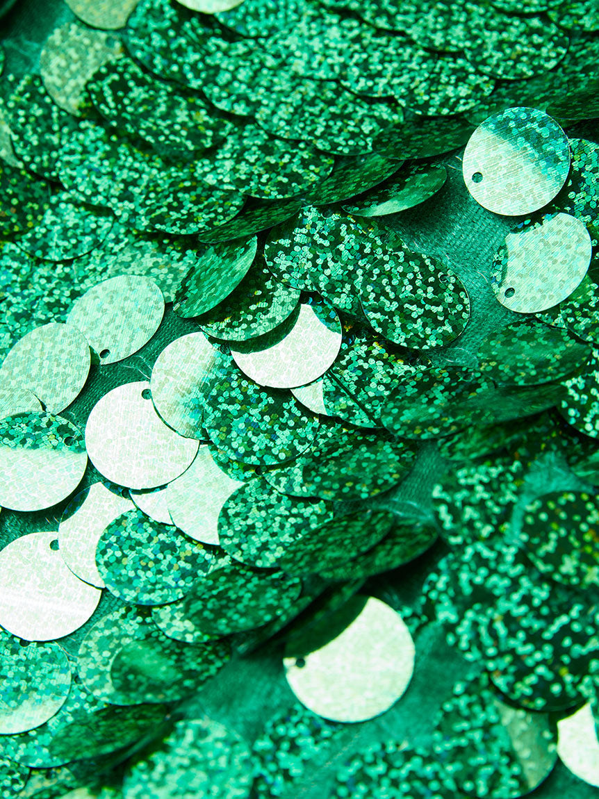 Men’s Emerald Green Oversized Sequin Blazer