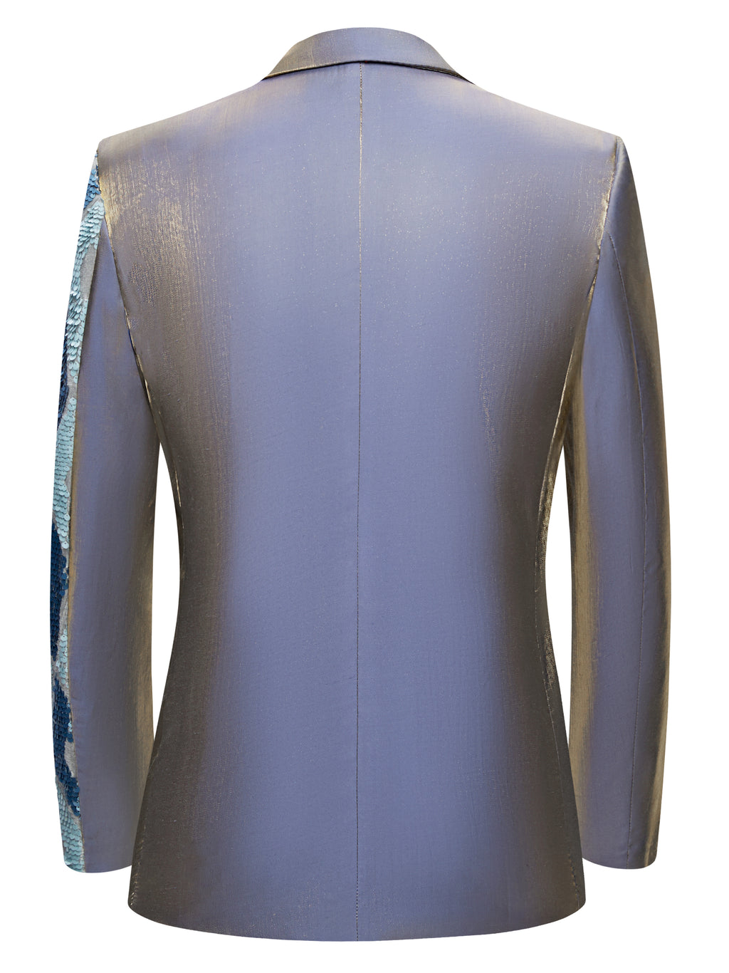 Men’s Asymmetrical Sequin Blazer – Luxury Geometric Statement Jacket for Stage & Events